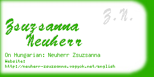 zsuzsanna neuherr business card